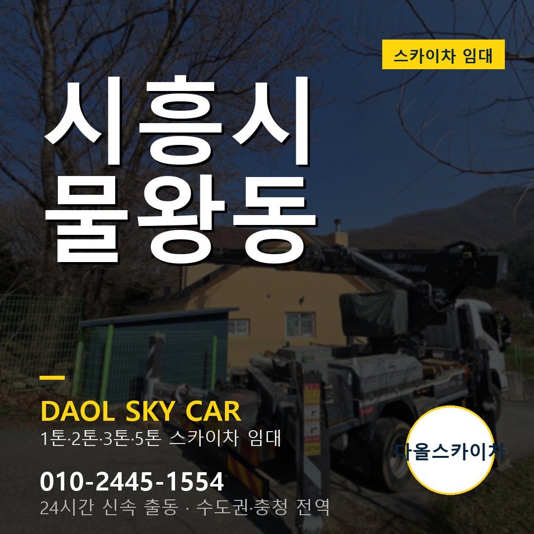 시흥시 물왕동 스카이차 - 다올 야간·주말 출동