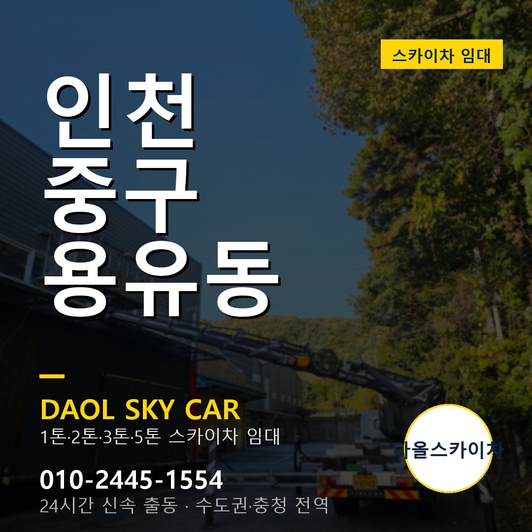 중구 용유동 스카이차 - 다올 야간·주말 출동