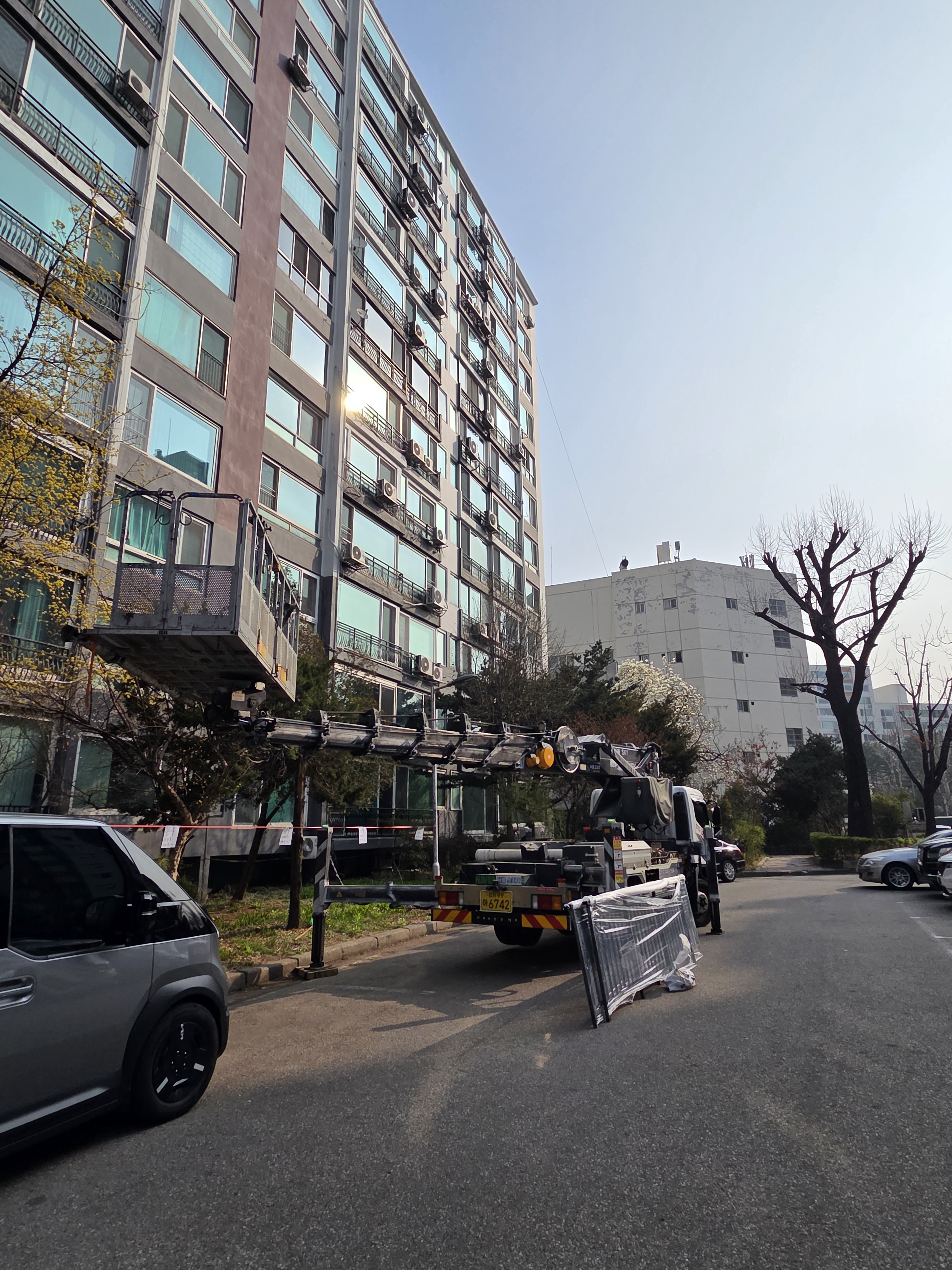 서울 강남구 세곡동 스카이차 정밀 작업 실제 현장