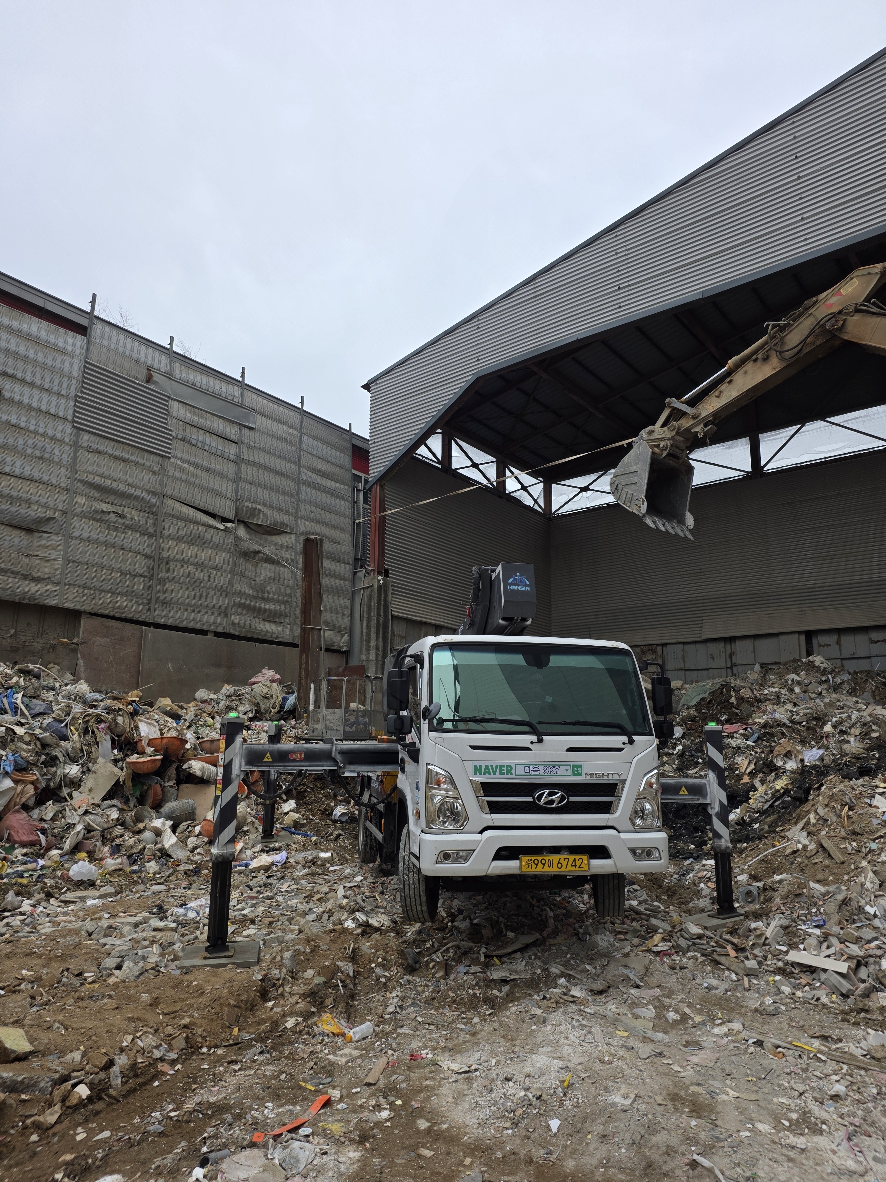 서울 강남구 논현동 스카이차 간판 작업 실제 현장